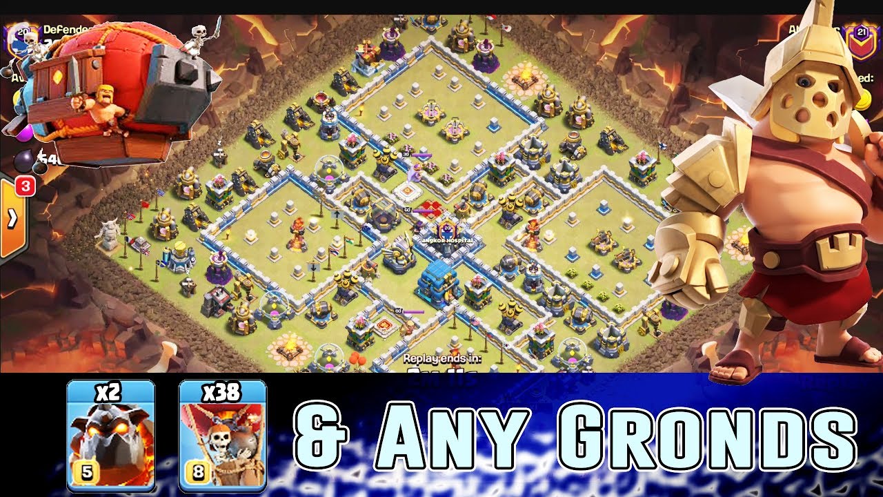 CLAN WAR 2019! LAVALOON & ANY GROUNDS ATTACK STRATEGY SMASH TH12 3-STAR ( Clash of Clans )