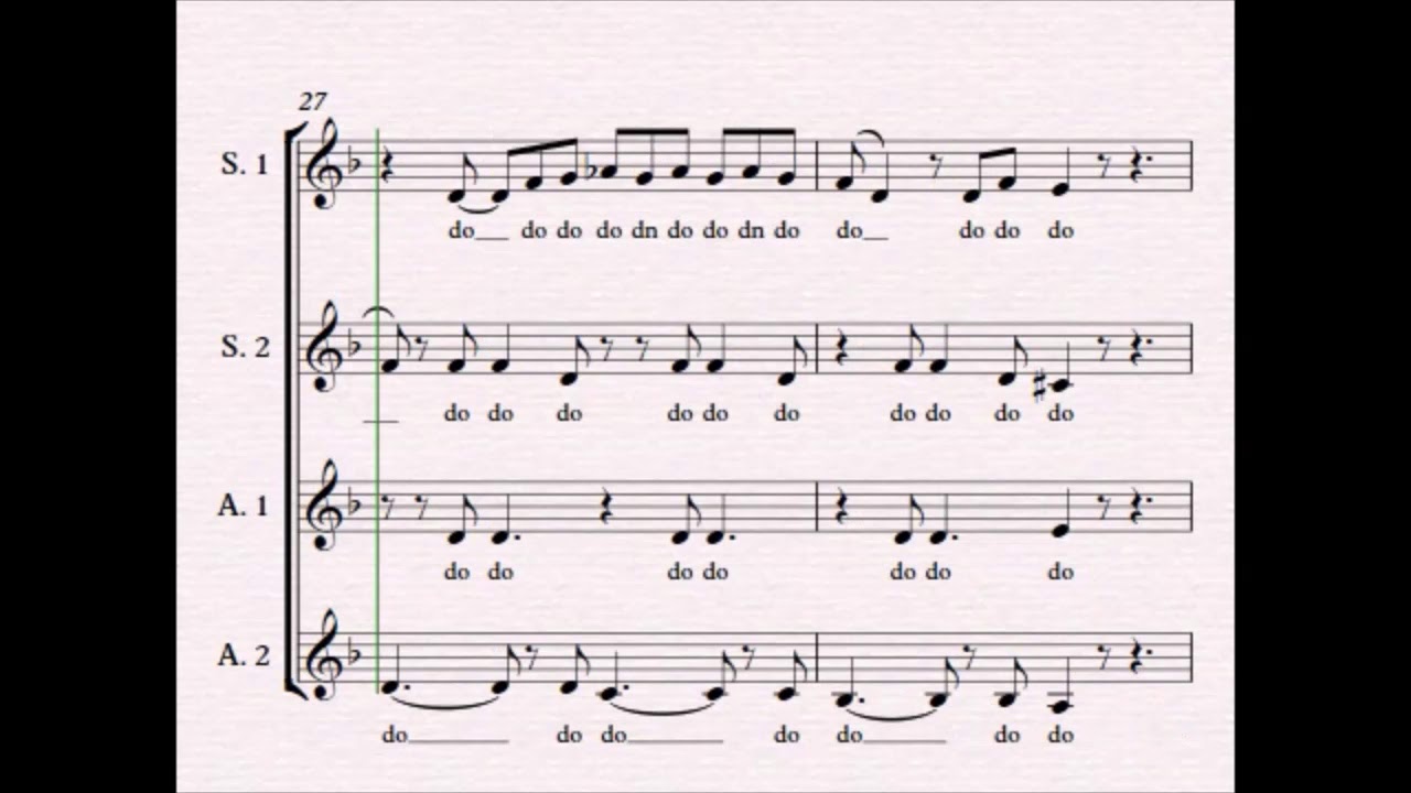 Feeling Good - SSAA  a cappella unaccompanied women's choir arranged by Dorothy Horn