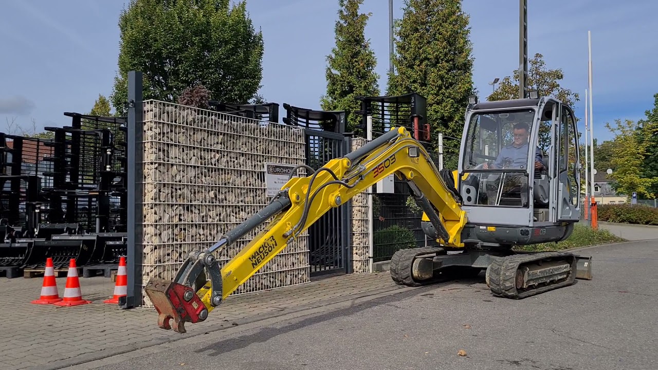 Minibagger Wacker  3503 RD mit MS03 2x Steuerkreis. nur 1119 Bh