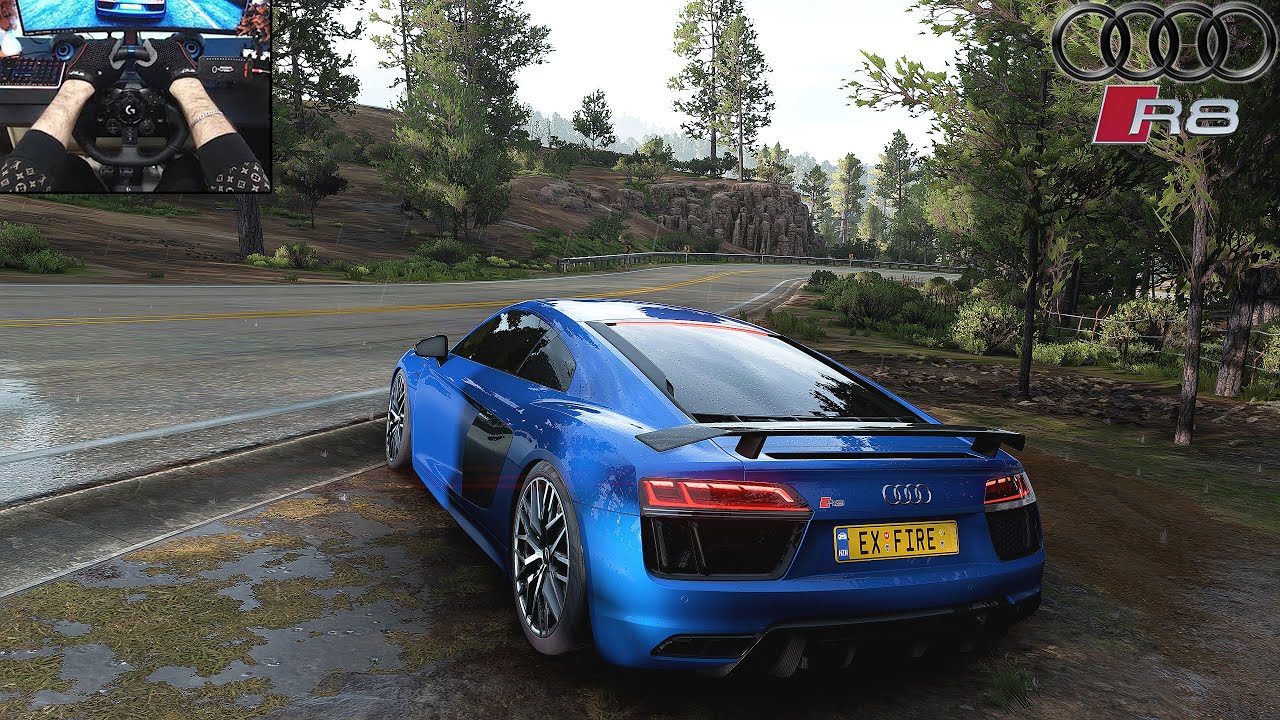Audi R8 V10 Plus Twin Turbo - Forza Horizon 5 | | Steering wheel gameplay