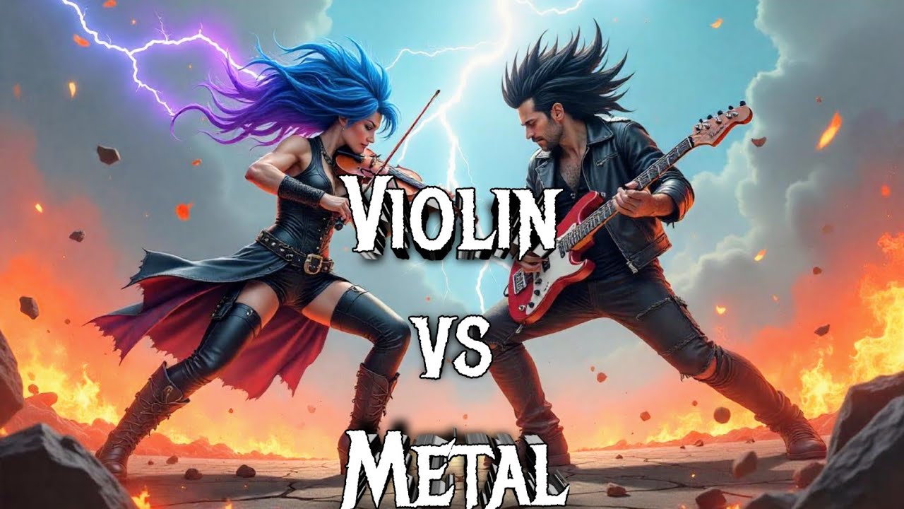 VIOLIN vs METAL  ⚡🔥 | Epic Instrumental Battle in a Storm of Sound🤘🤘🎸🎻💀