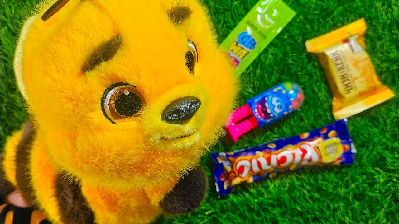 Satisfying video Asmr lollipops candy unboxing video and chocolate cutting video