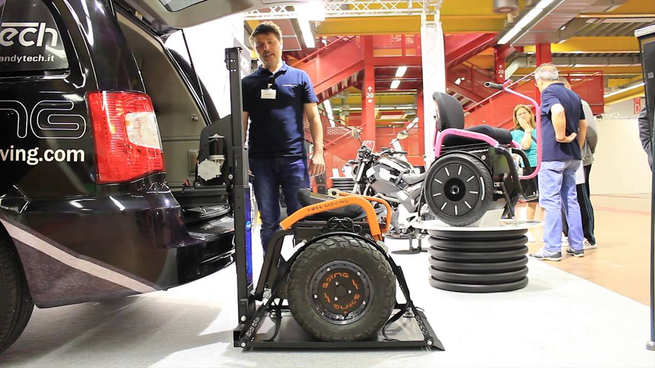 Dispositivi di guida disabili, trasporto in auto e carrozzina due ruote Segway di Handytech