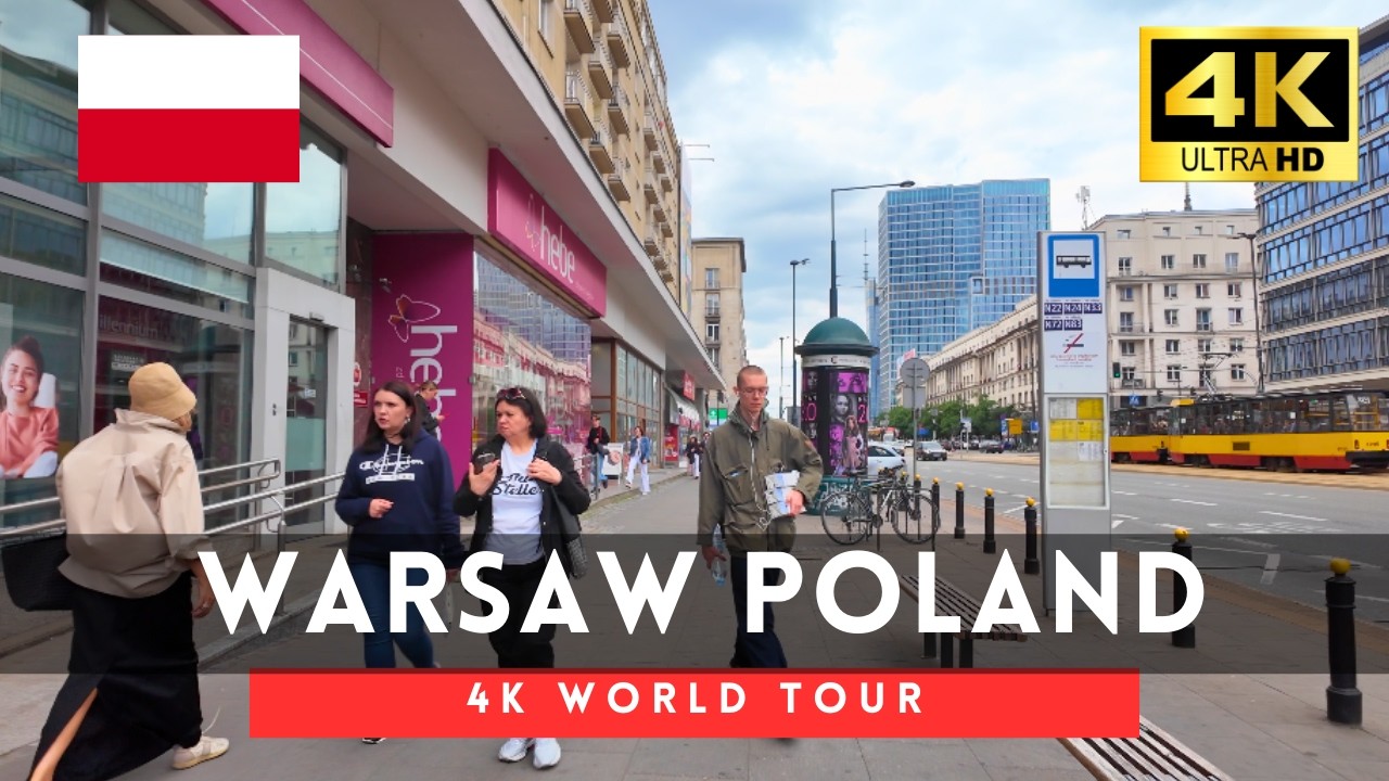 🇵🇱Warszawa, Poland Walking Tour - 4K Downtown tour｜Jun 2025