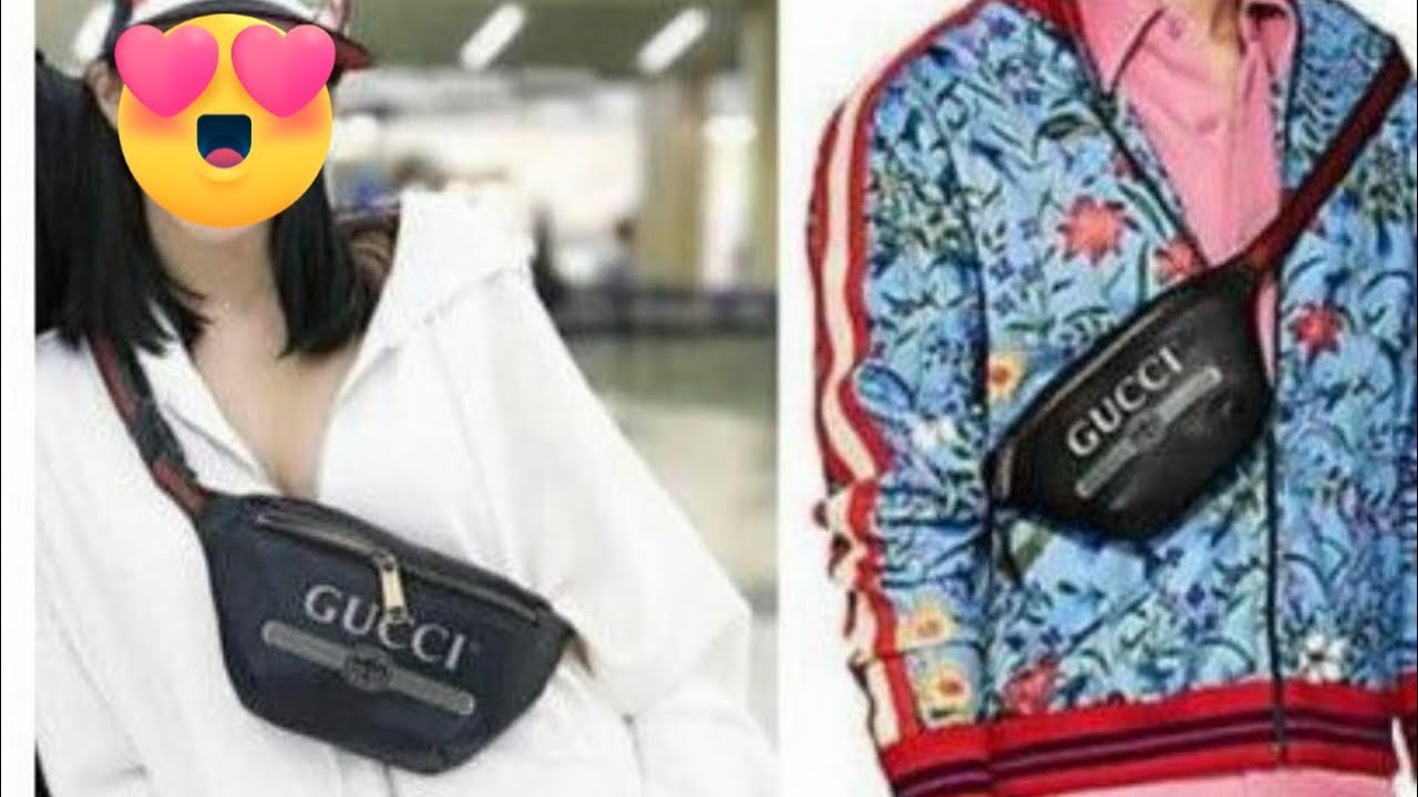 💕Unboxing Pre-loved GUCCI Grained Calfskin Small Logo Belt Bag Black💕 #gucci #fannypack