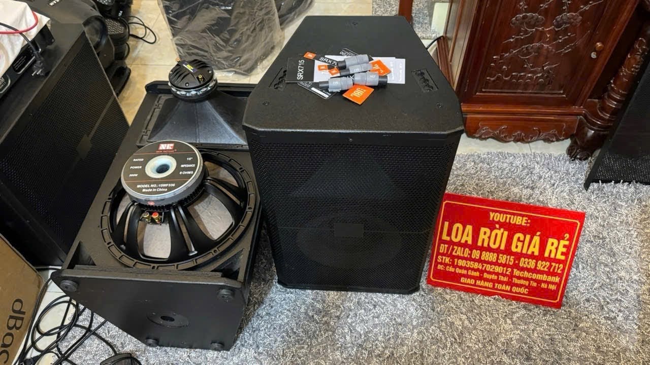 [HOT] Dựng Loa Full 40 JBL 715, NR 15WF336 Coil Nh&ocirc;m Dẹt + Treble 750 Neo, Qu&aacute; Hay, Zalo 0363752702