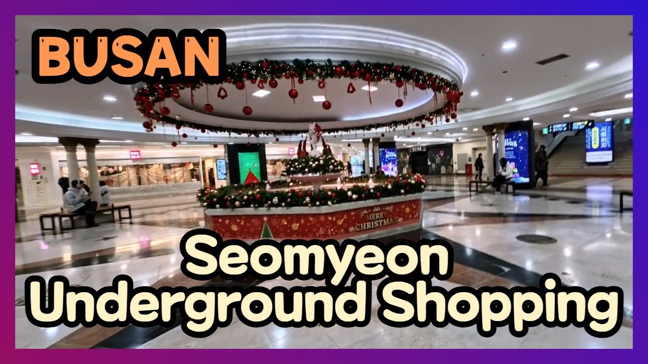 Busan Seomyeon Underground Shopping Street 4K  Full Walk, Real Local Vibes