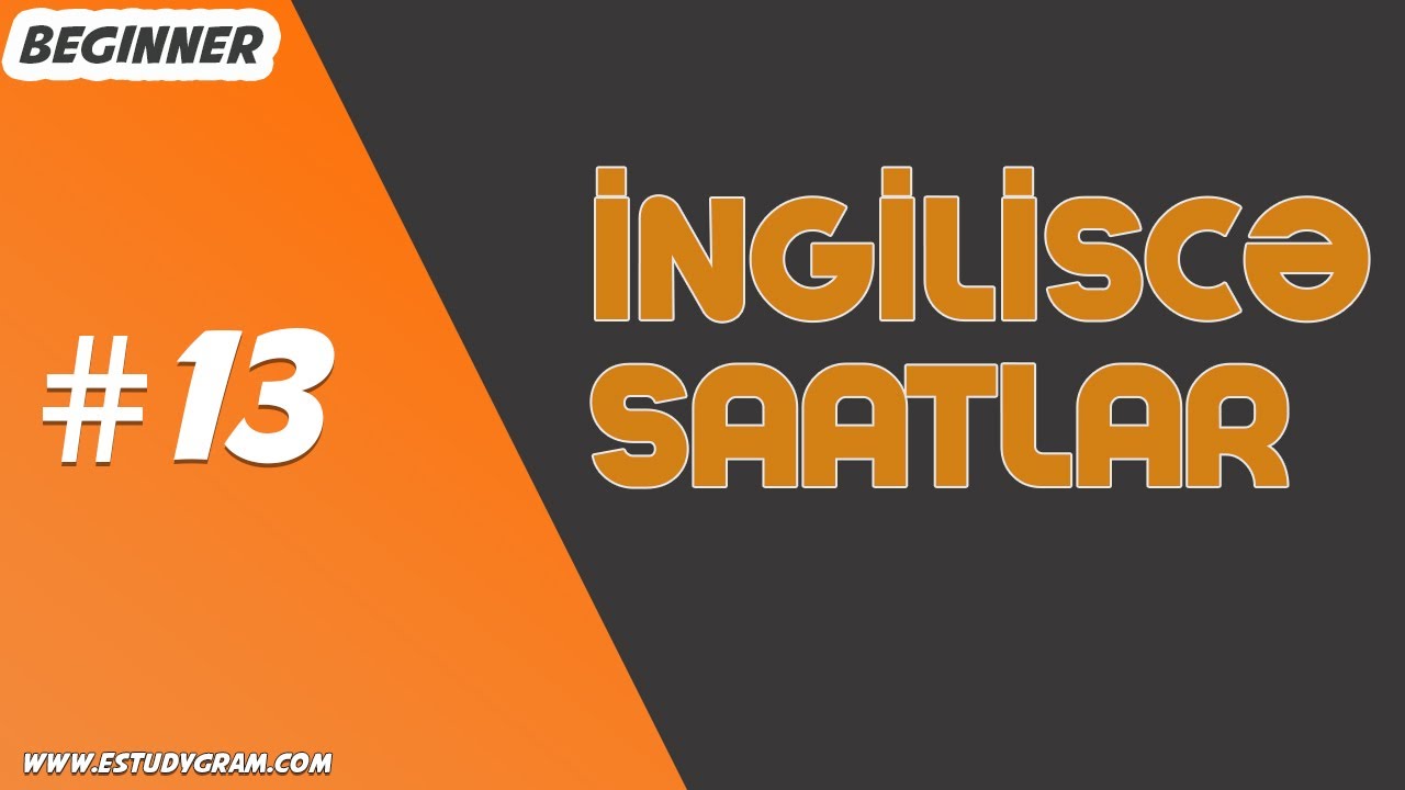 ingilis dilində saatlar#14