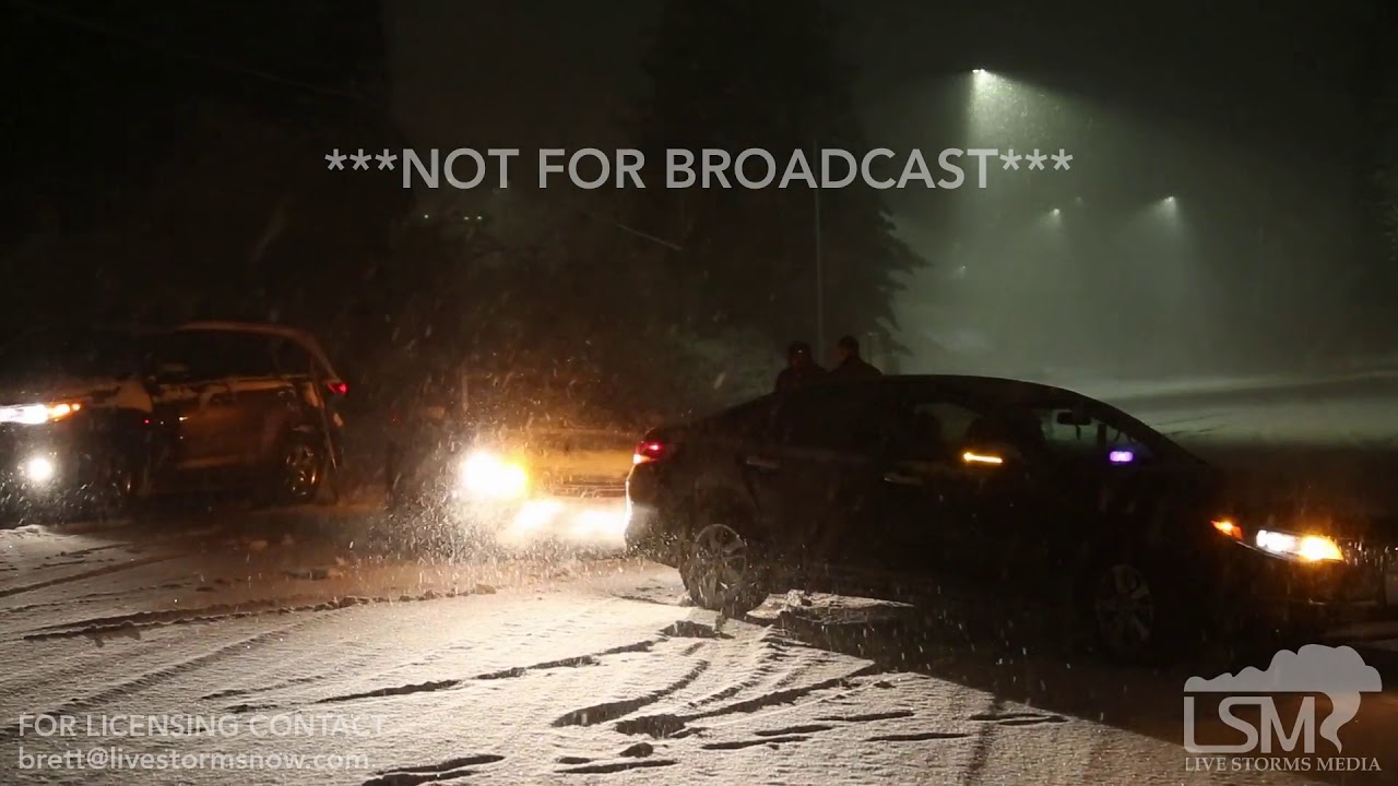 02-04-2019 Seattle, Washington - Winter Storm, Spin outs, Terrible Road Conditions