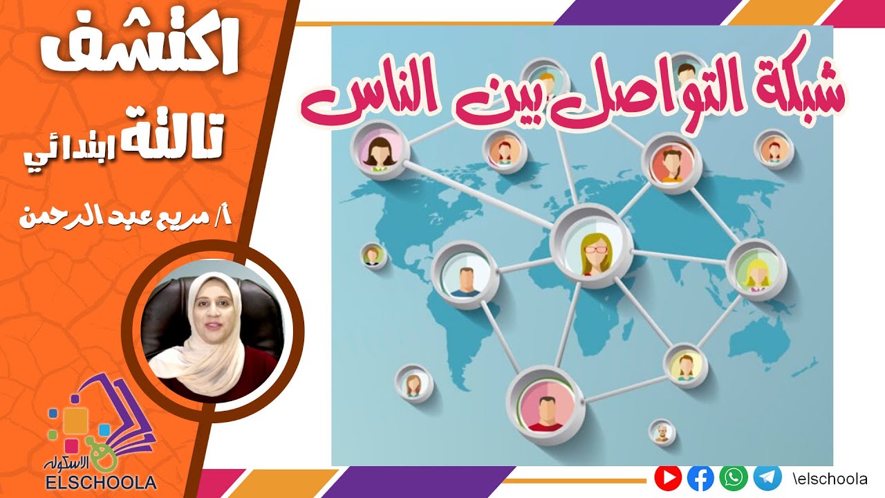 شبكة التواصل بين الناس | اكتشف الصف الثالث الابتدائي | شرح بسيط وسهل للأطفال | المنهج المصري 2025
