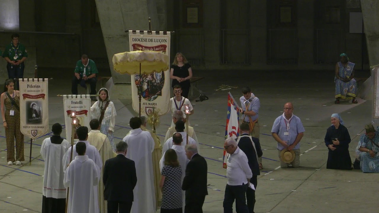 Procession eucharistique du Sanctuaire de Lourdes July 23, 2024