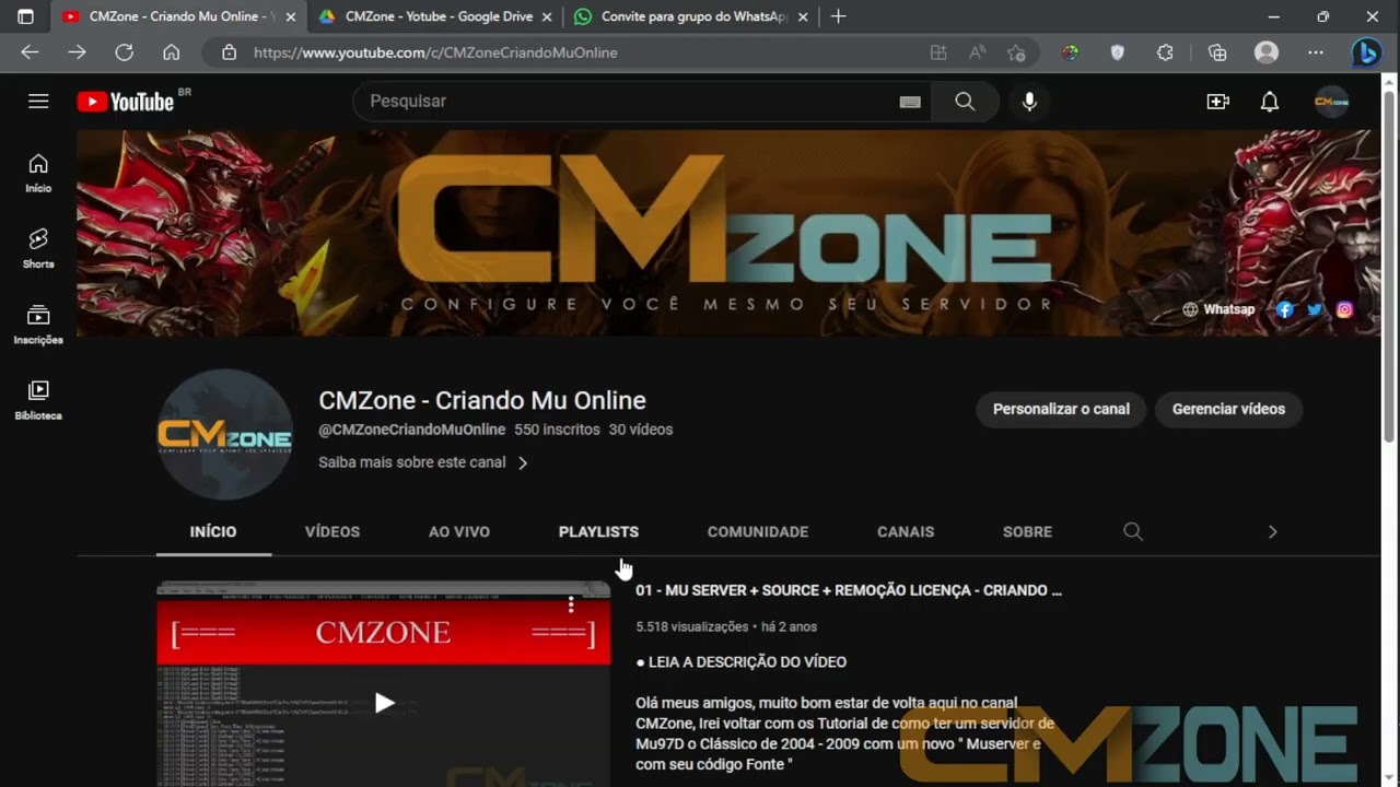 Video 09 - Revisão de todos os arquivos do Curso Jornada CMzone 2k23  #GS97x