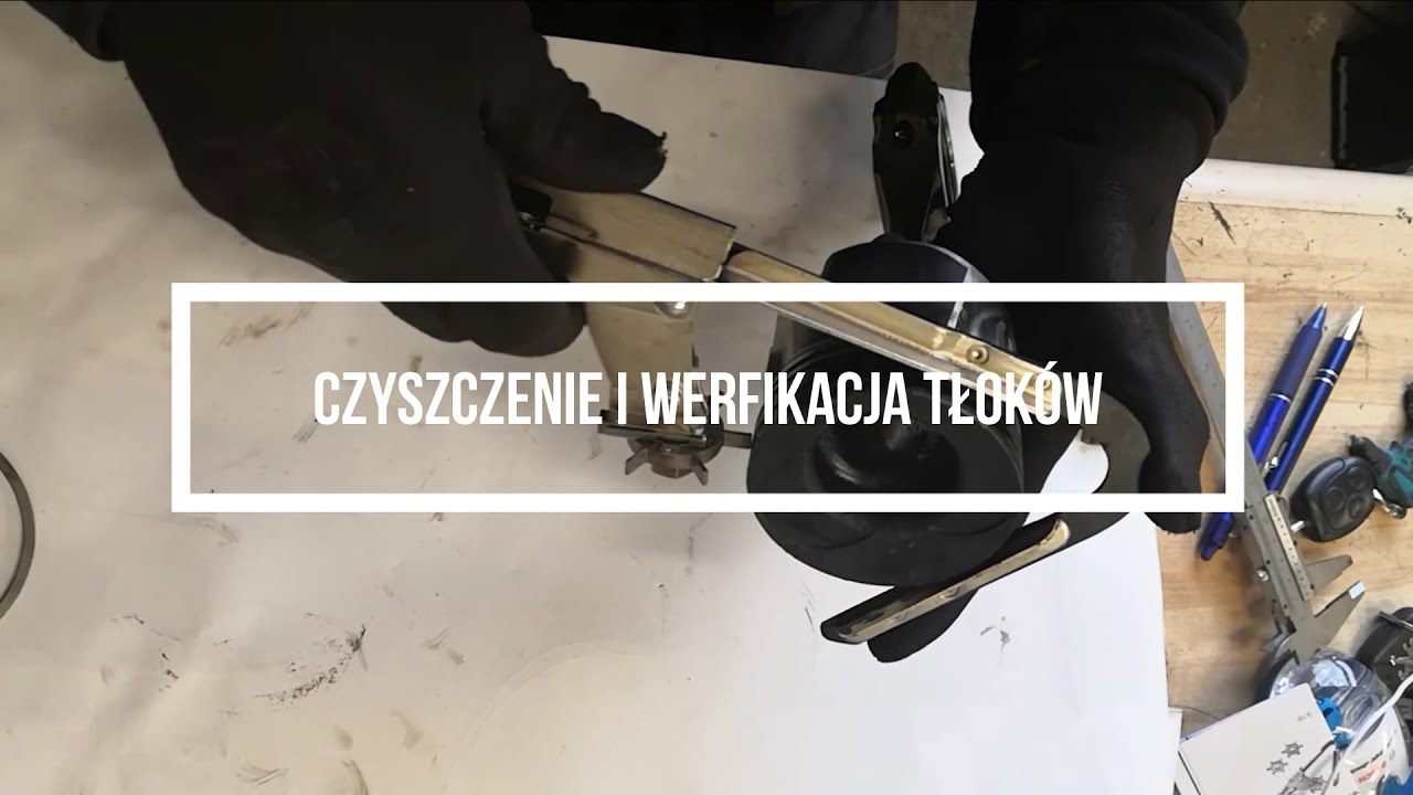 Weryfikacja tłoków, czyszczenie rowków tłoka, pomiar luzu w rowku tłoka, montaż pierścieni tłokowych