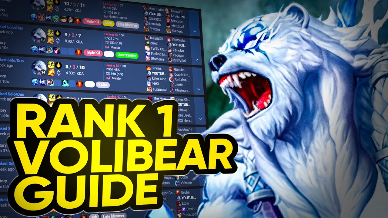 You Are Playing VOLIBEAR WRONG, Let Me Help You ⚡️ Rank 1 Challenger Volibear Guide
