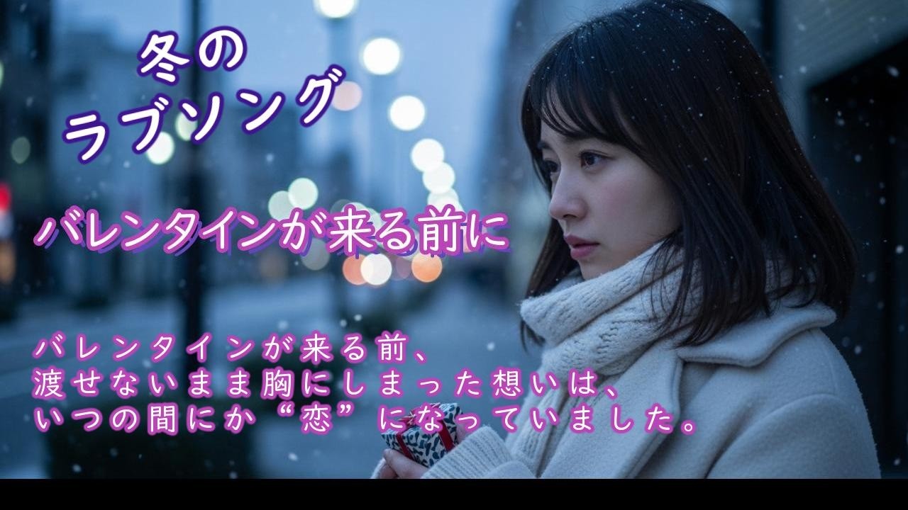 冬のラブソング～ バレンタインが来る前に ( 全３曲 ) ～ 素敵なラブバラードで癒しのひとときを！BGMとしてもご利用ください。ステレオ、イヤホンで聴くと、更にいい感じです。