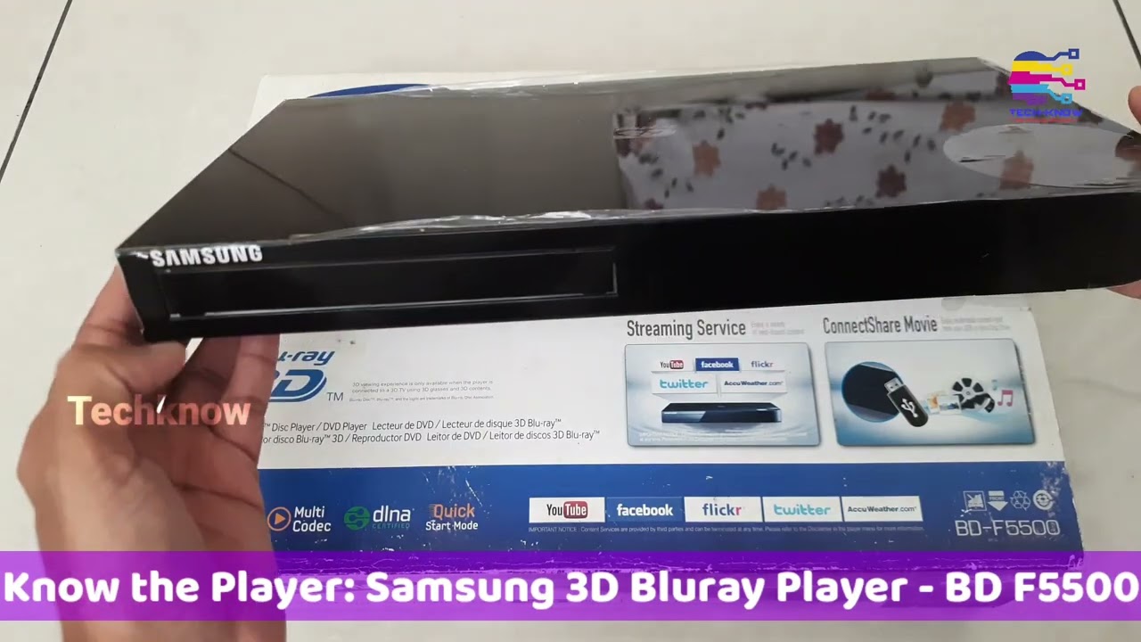 Samsung 3D Bluray Player BD-F5500 | Know The Player | The Techknow Beta