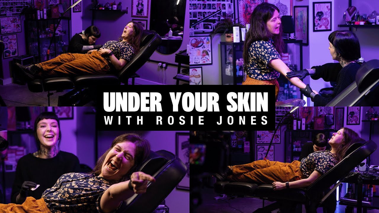 Смех, татуировки и борьба с троллями: Рози Джонс делает татуировку | Under Your Skin