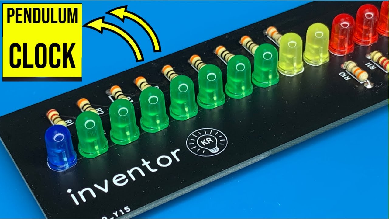 как сделать пропеллерные светодиодные маятниковые часы, используя Arduino, utsource