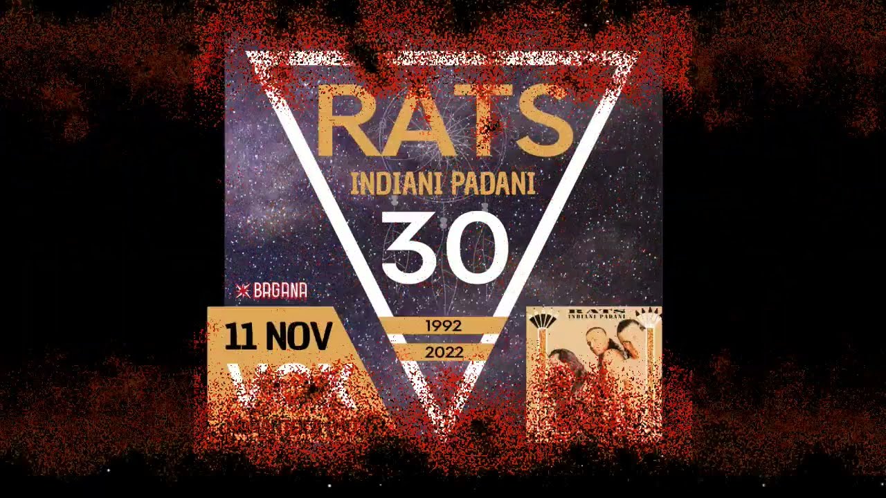 RATS  Indiani Padani  Live in formazione a TRE.  1995 Ruvido (Bologna)
