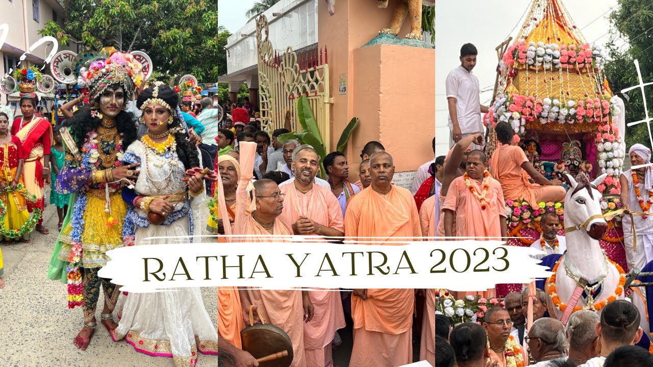 Ratha Yatra Festival 2023 of Lord Sri Jaganath at Mayapur Sri Chaitanya Math, Sridham Mayapur, Nadia