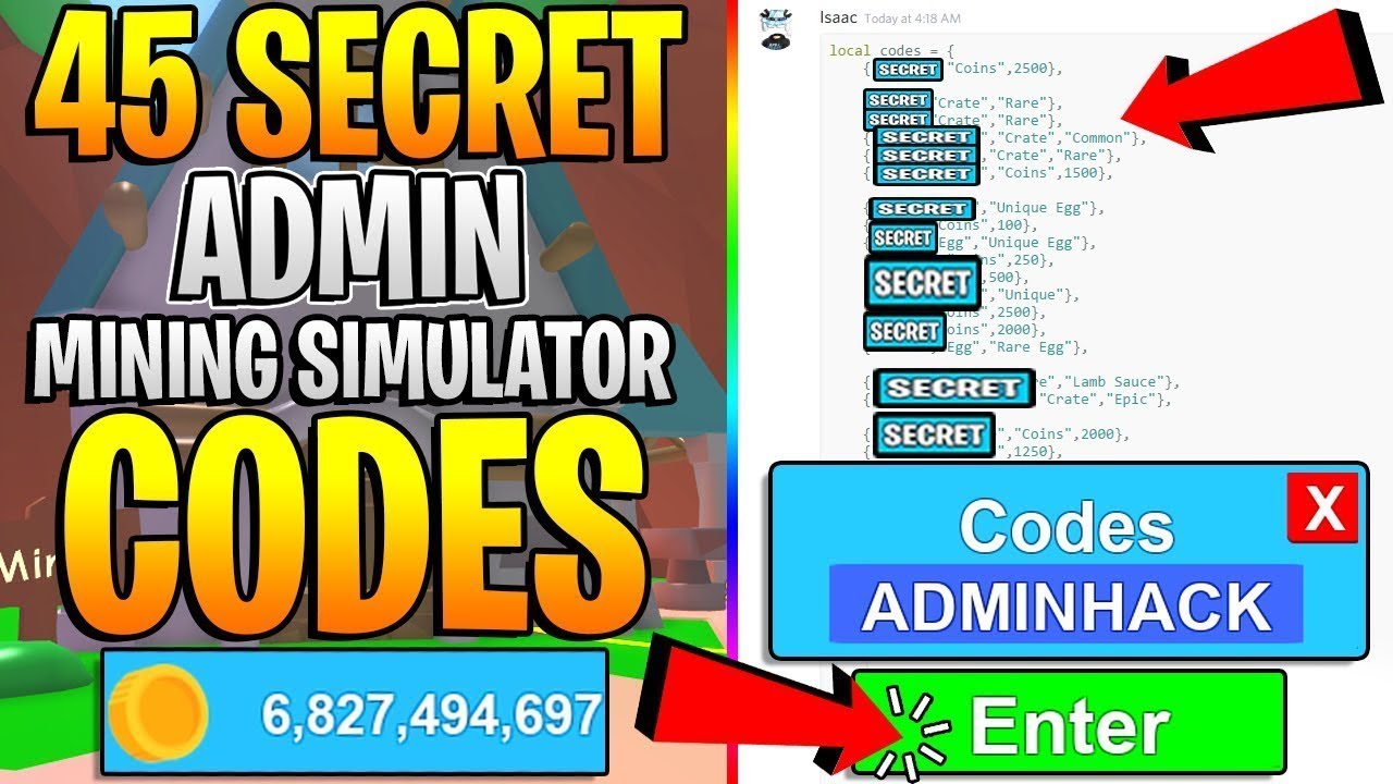 ALL working codes in mining simulator 2020 Roblox