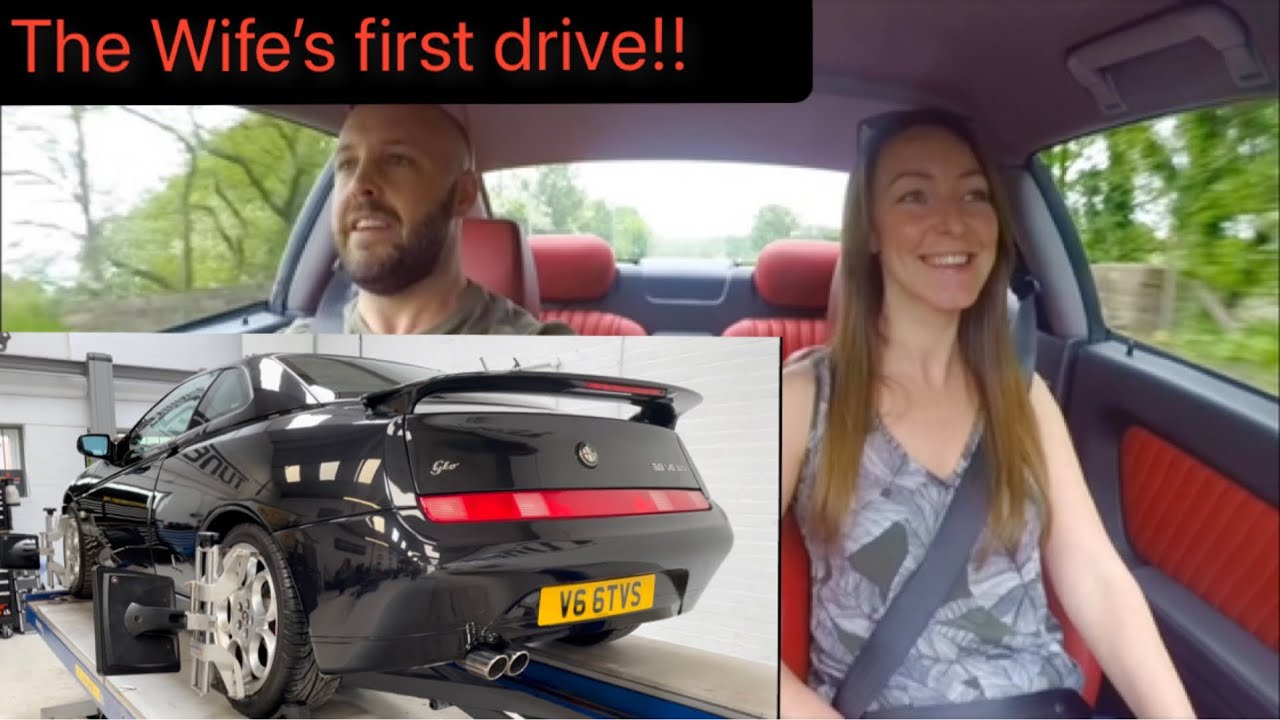 The Alfa GTV gets 4 wheel alignment by Tuned UK