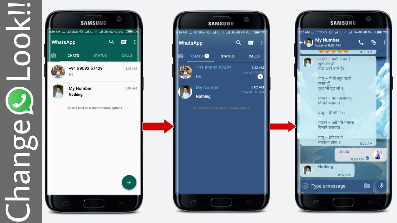 [No Root] How to Change Whatsapp Look Completely!! 😍without using parallel space