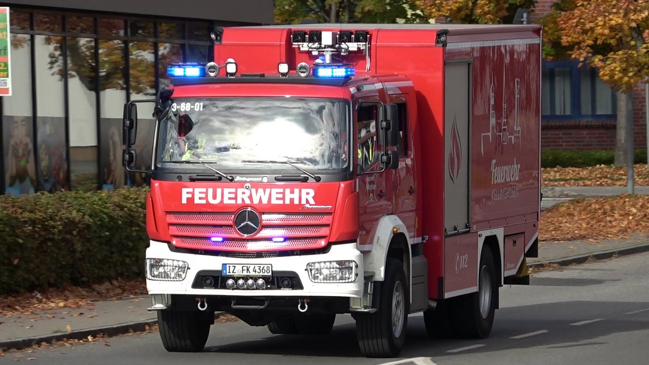 [SCHWERER VERKEHRSUNFALL auf MARKTPLATZ!] Einsatzfahrten Feuerwehr Kellinghusen