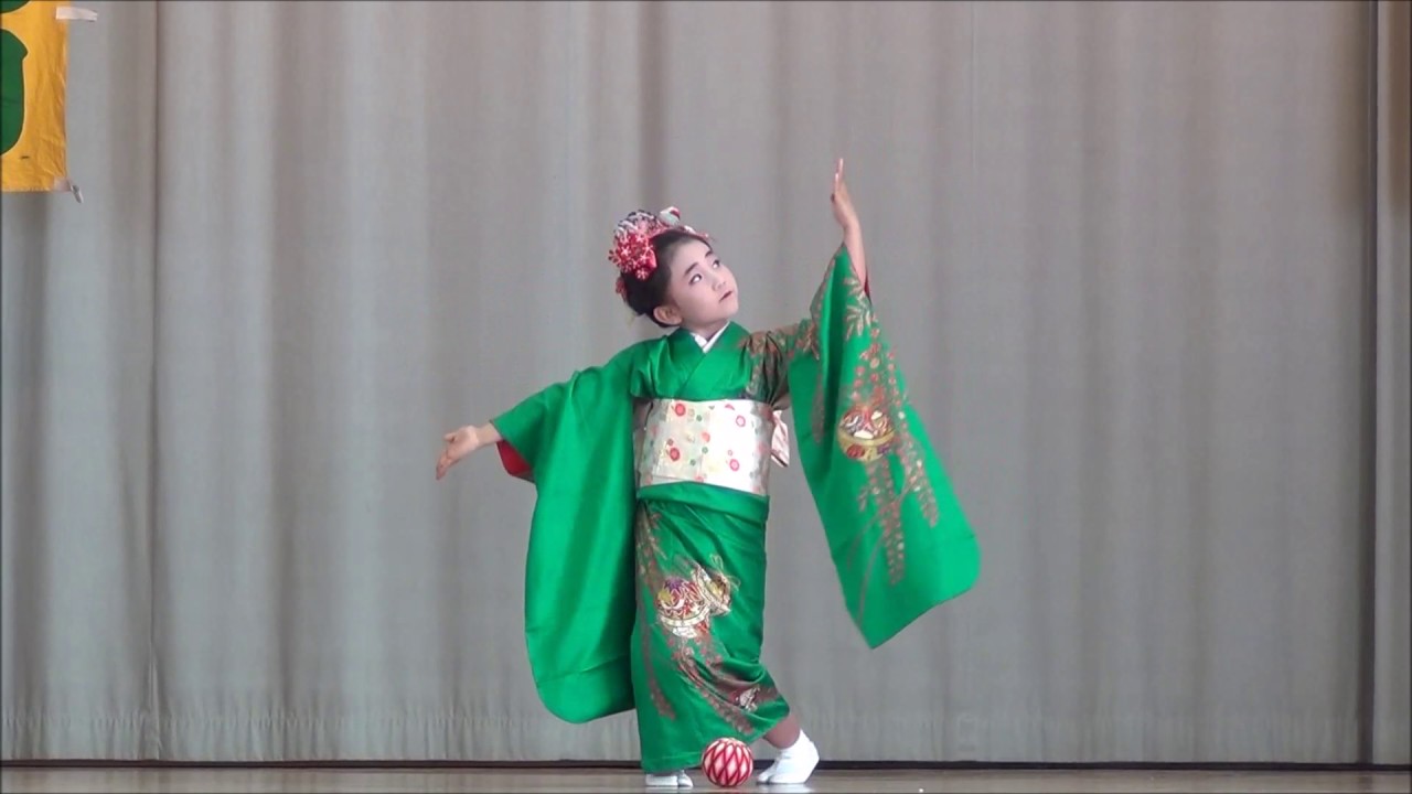 日本舞踊　毬と殿様　玉川まつり　彩乃　Japanese dance