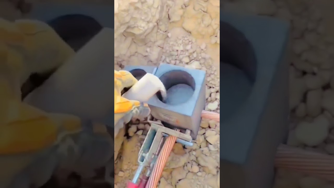 Solda exot&eacute;rmica para malha de aterramento #eletricista #el&eacute;trica #engenharia #aterramento