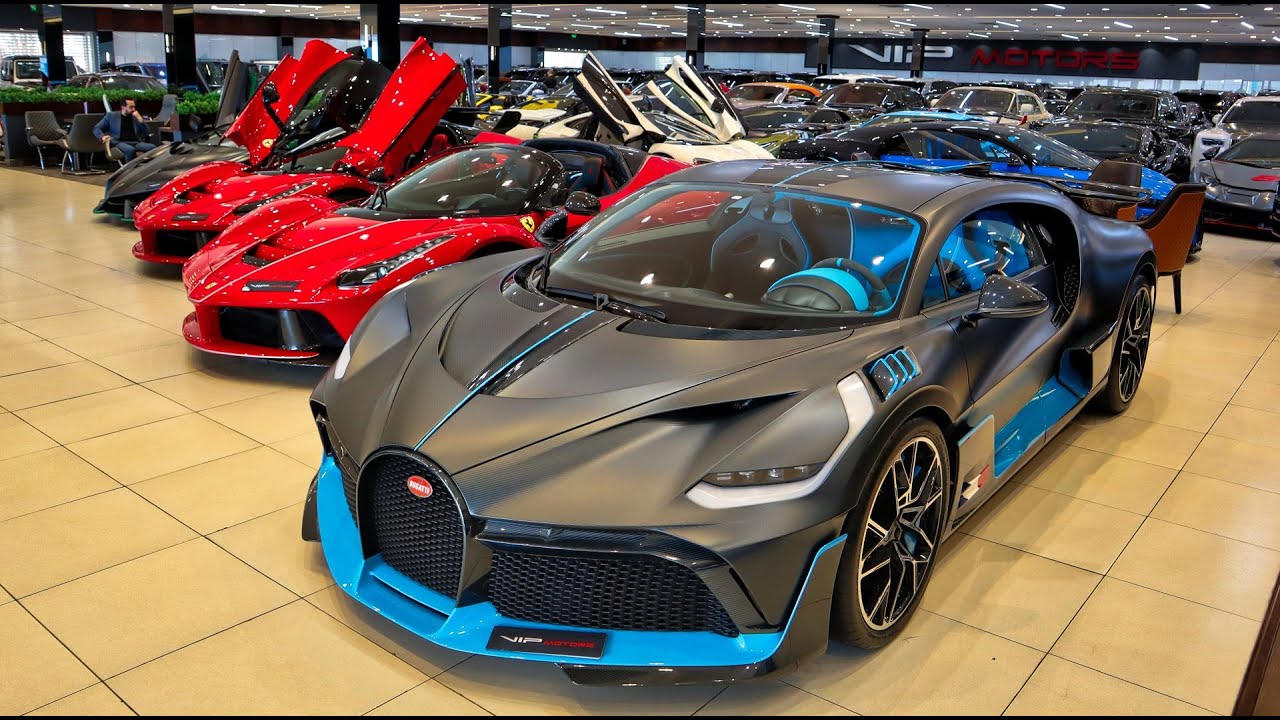 HYPERCAR PARADISE: Lamborghini VENENO, SIAN, Bugatti DIVO, CHIRON, LaFerrari at VIP MOTORS DUBAI