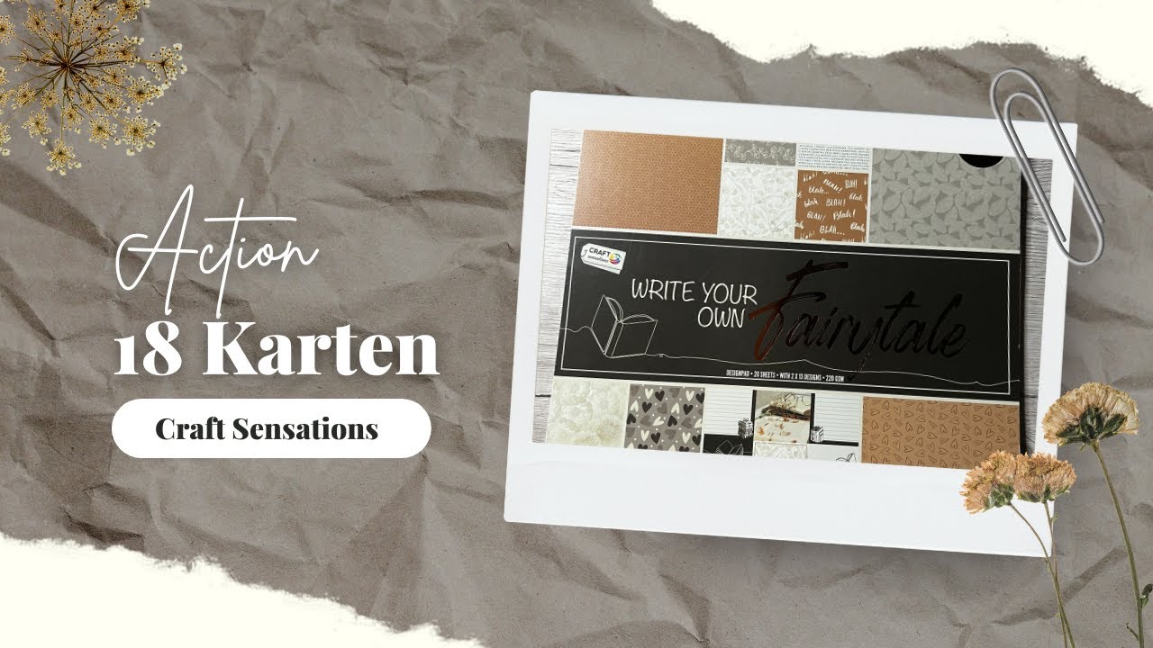 ACTION! 18 Karten ein 30x30 Block - write your own Fairytails von Craftsensations