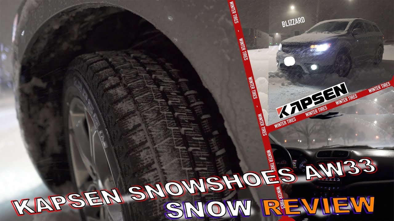 KAPSEN Snowshoes AW33 - On the Road Review (Budget Winter Tire)