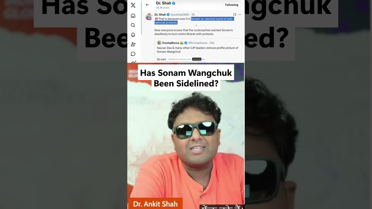 Was Sonam Wangchuk Used? | The Anna Hazare Parallel Explained | Dr. Ankit Shah