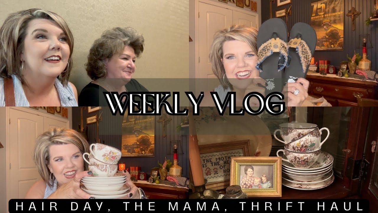 WEEKLY VLOG ~ The mama, a thrift haul, & getting things done before my surgery! #thrifthaul