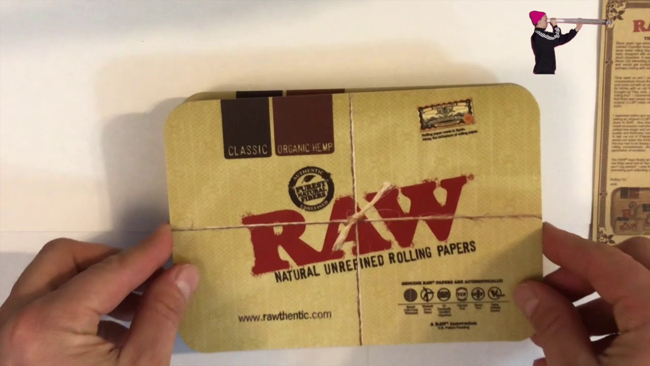 RAW Metal Rolling Tray, Girl and RAW cover unboxing