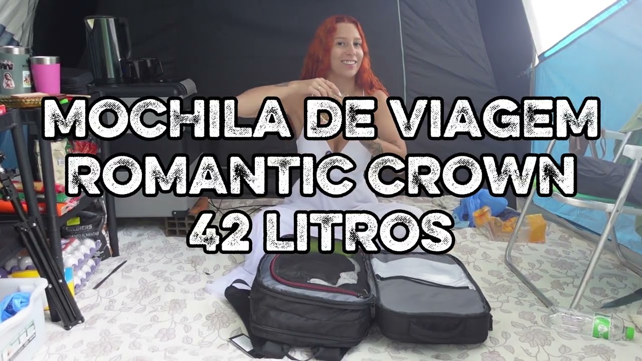 Não compre a mochila de viagem Romantic Crown antes de ver esse vídeo. Será que vale a pena?