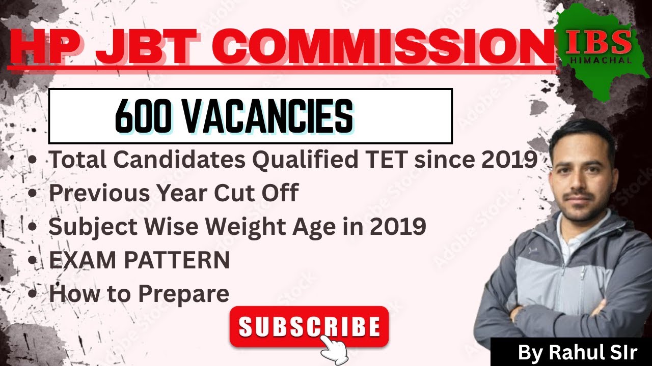 HP JBT Commission Previous Year Cutoff, 2019 Exam Pattern | HP JBT COMMISSION 2025 EXAM STRATEGY