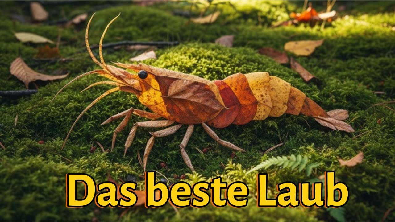 Laub im Garnelenbecken: Diese 7 Sorten lieben Zwerggarnelen!