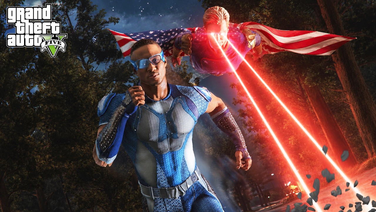 GTA 5 - Homelander VS A-Train | Epic Death Battle!