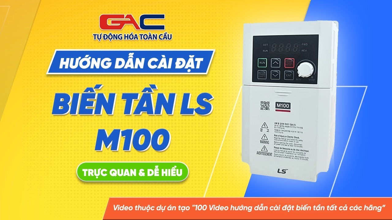 Cài đặt biến tần LS M100 & Hướng dẫn đấu nối dây #inverter #bientan #tudonghoatoancau