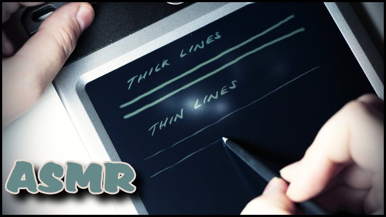 ASMR Boogie Board and Stylus: Writing & Drawing • SOUNDsculptures • (166)