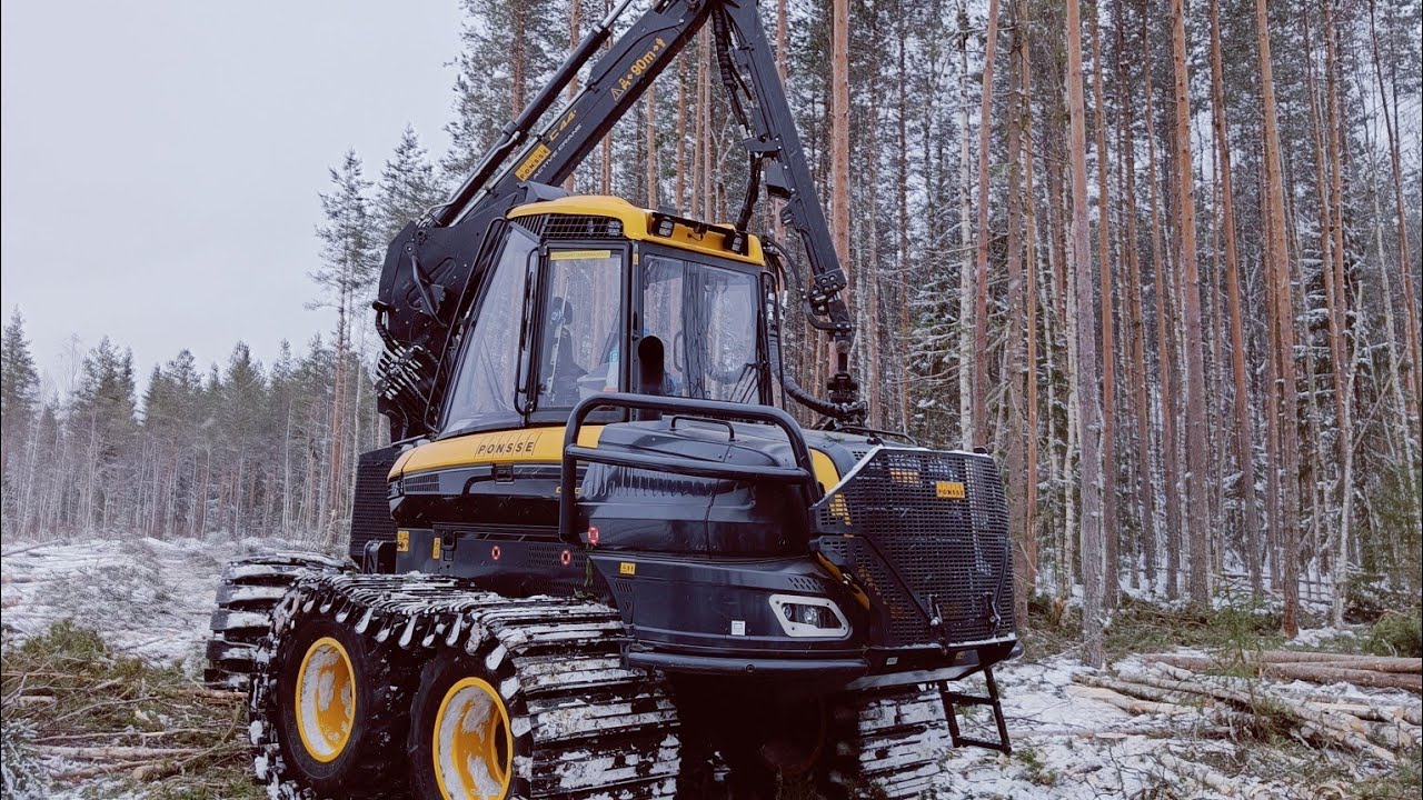 Tiheää avohakkuuta Ponsse Cobra Active Crane H6