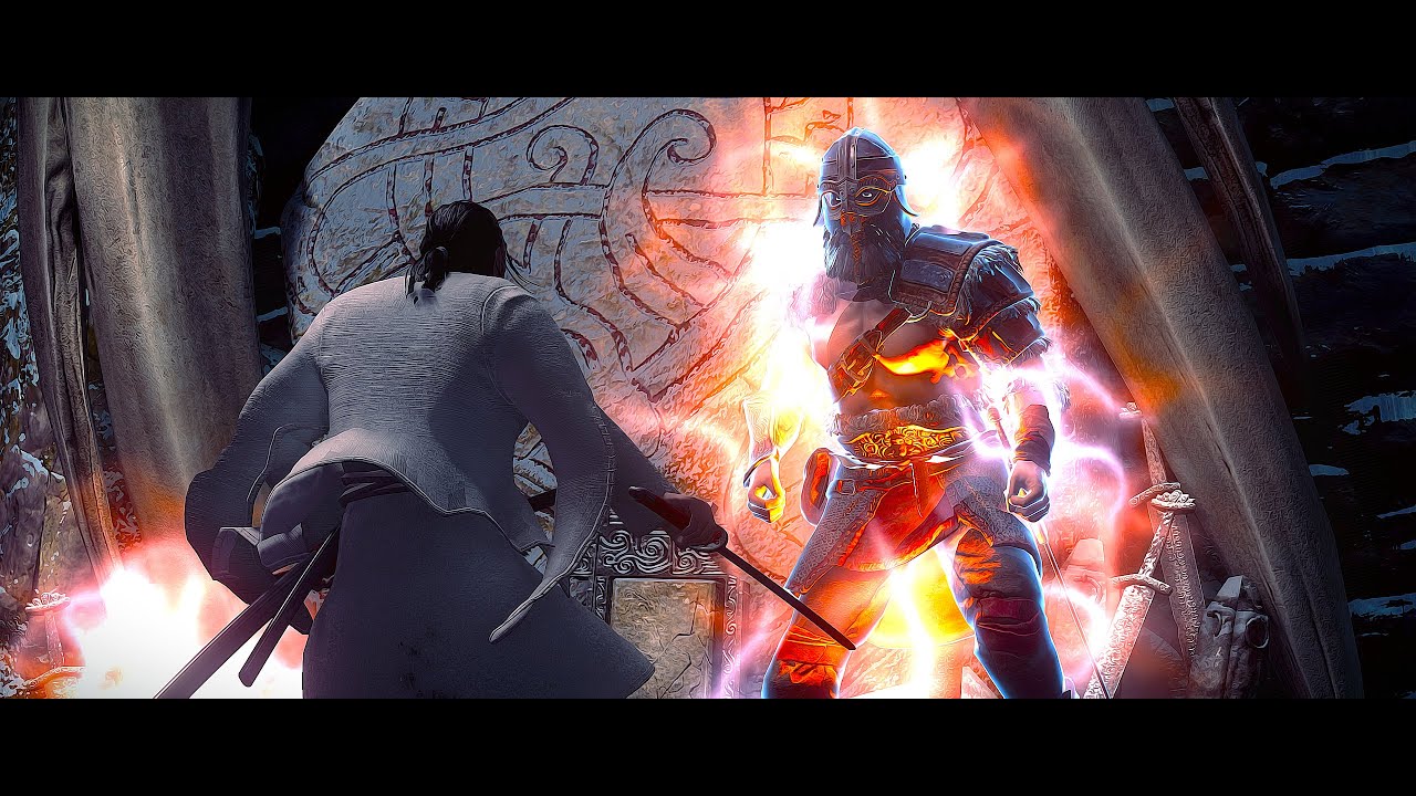 Skyrim Mod: Unslaad Boss Fight | Warrior of Stuhn