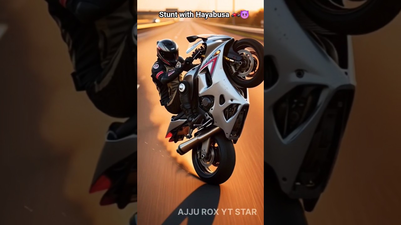 |Hayabusa Magical stunt🏍😈| 