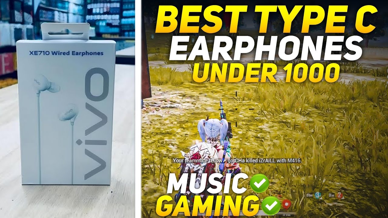 BEST TYPE C GAMING EARPHONES 🔥 VIVO XE710 TYPE C EARPHONES FOR GAMING UNDER 1000 RS