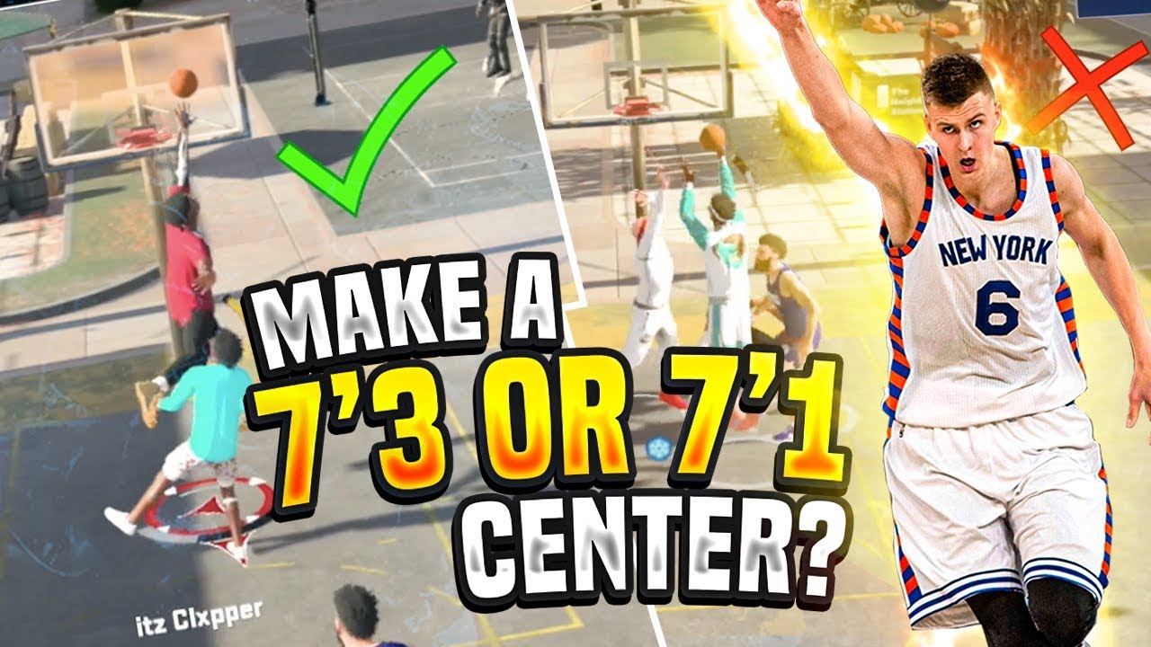 NBA 2K20 SHOULD YOU MAKE A 7'3 OR 7'1 CENTER??? WHAT CENTER BUILD SHOULD I MAKE IN NBA 2K20!!