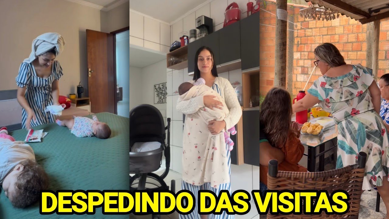 ANA VITÓRIA SE DESPEDE AS VISITAS E LIMPA TODA CASA COM O WILBER