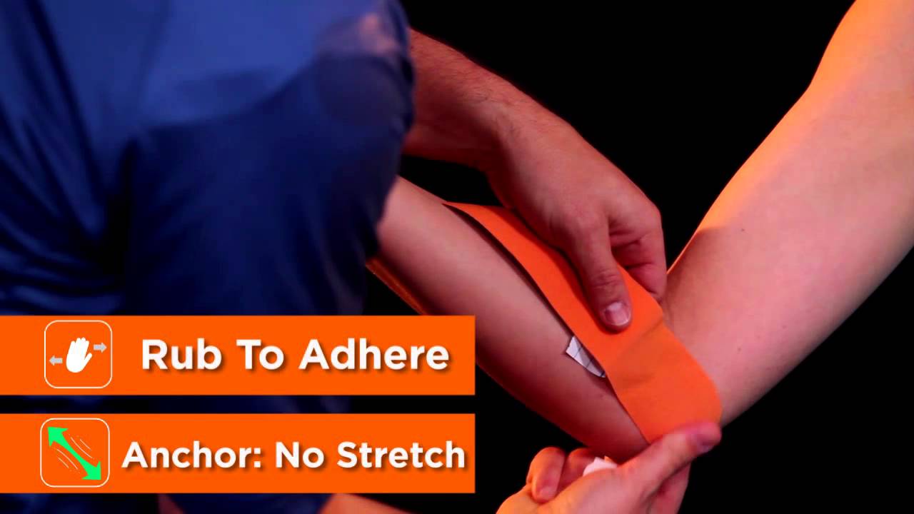 HOW TO APPLY KINESIOLOGY TAPE TO THE FOREARM