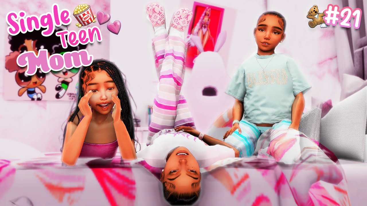 Girls Slumber Party!! 💕🎉| Single Teen Mom Life Ep. 21 — Sims 4